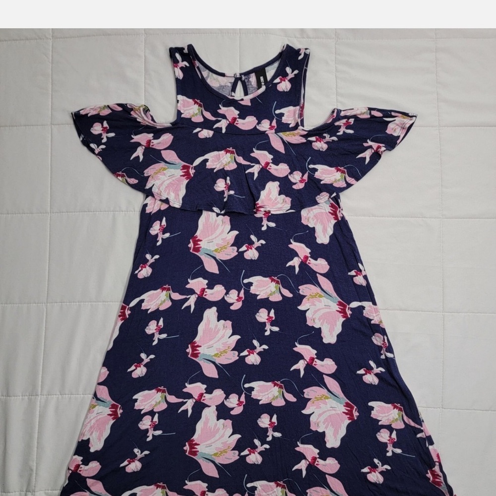 Agnes & Dora Navy and Pink Floral Blouse